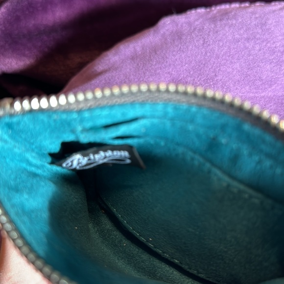 Faux alligator wallet, Faith Hope and Love badge - Picture 3 of 3